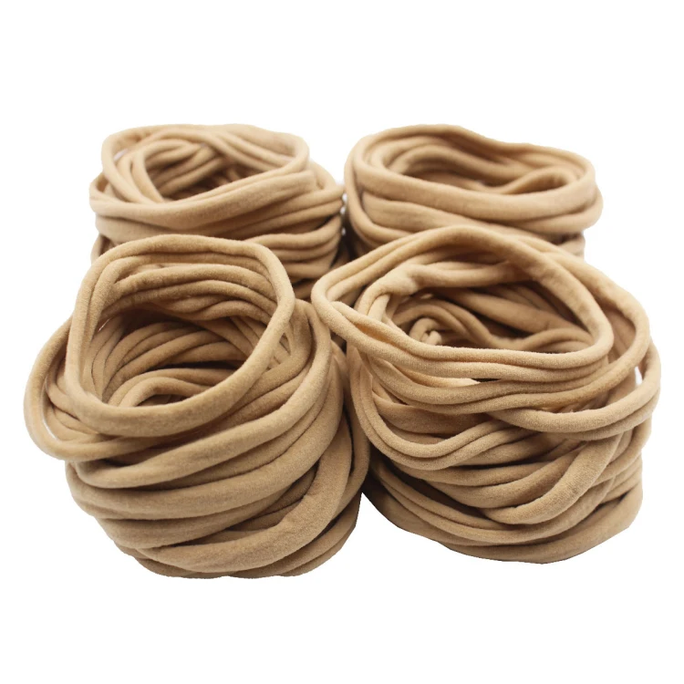 Soft Thin Seamless Children Headbands Stretchy Elastic Nylon Headbands for DIY headband