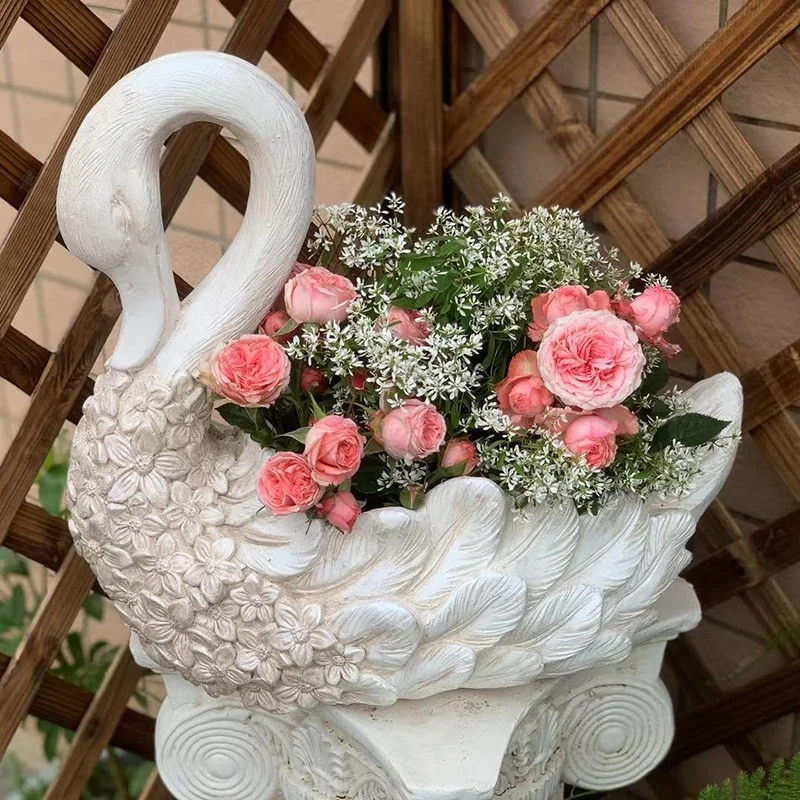 Multi-Styles Big Flower Pot Mold Fiberglass Garden Planter Moulds Cement Flower Pot Silicone Molds for Concrete Flower Pot