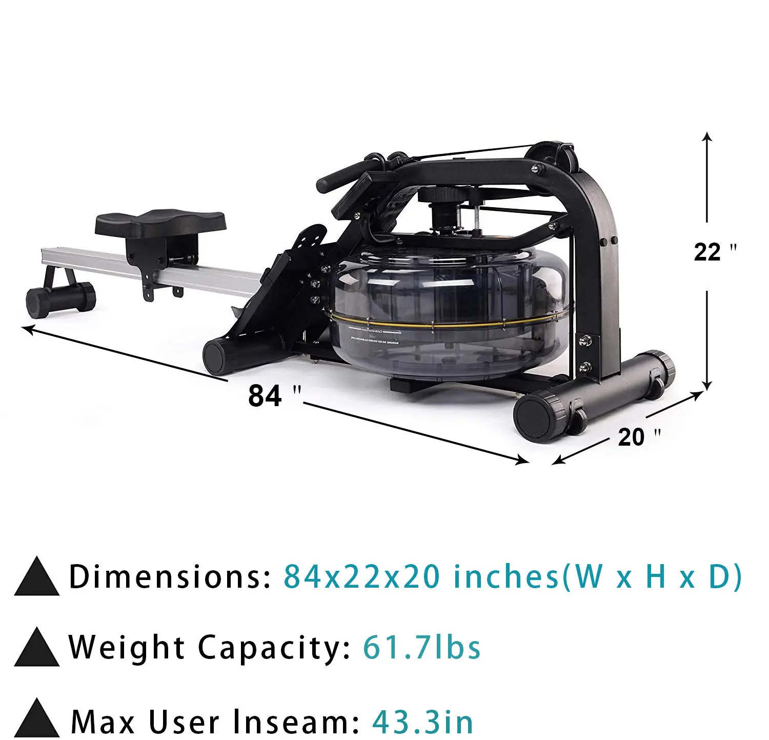 Commercial rowing machine Indoor Health Club Fitness equipment Sitting position Metal water rowing machine