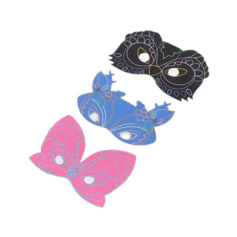 Diy Creative Scratch Painting Art Graffiti Board Black Colorful Diy Toys Education Paper Books Kids Drawing Board