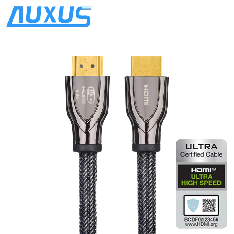 Высокоскоростной кабель HDMI-HDMI сертификация YUV444 3D 8K @ 60 Гц 4K 120 48 Гбит/с золотой HDMI-кабель для