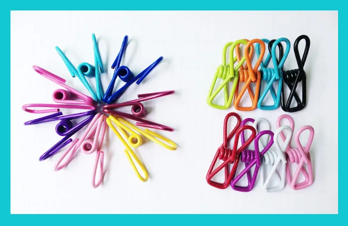 Лидер продаж, зажимы для чипов и сумок, цветной стальной зажим с зажимом для вешалки vynel