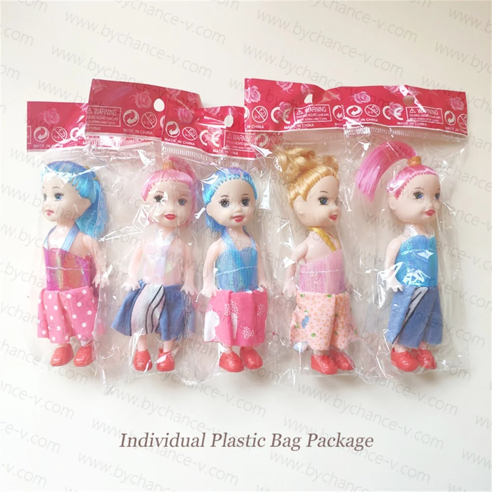 party event delightful free gift for little girls 10cm golden hair girls doll with beautiful dresses dollhouse pretend play toy