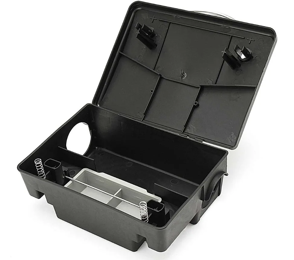 House Rat Poison Bait Box Plastic Rodent Bait Station Mouse Trap Bait Box