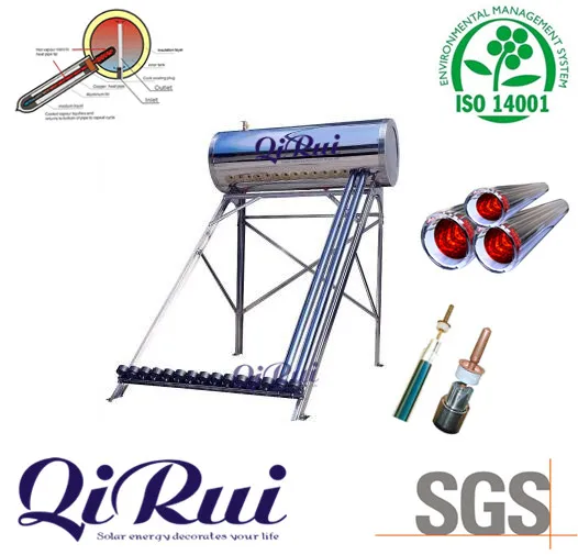 100L 150L 200L 250L 300 litros Tubo de calor PRESION Acero Inoxidable Del Calentador De Agua Solar