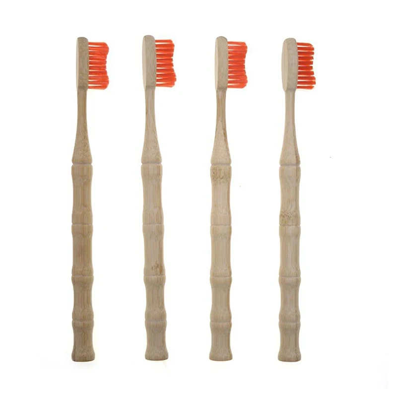 Chinese factory wheat straw portable bamboo nano whitening biodegradable wooden toothbrush