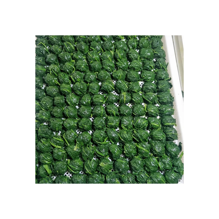 Best price frozen water spinach board leaf mashed frozen spinach balls