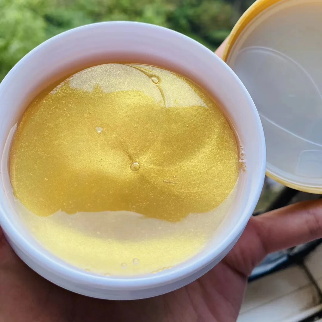  Лидер продаж Антивозрастная маска для глаз с кристаллами и коллагеном 24k