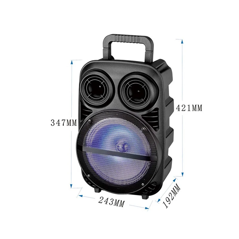 8INCH hot sell low price outdoor portable speaker system High Quality 8 Inch Dj Box Speaker Big Bass Wireless Subwoofer Speaker