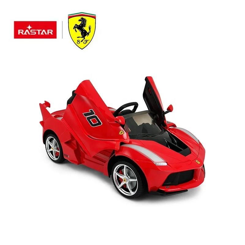 Rastar Baby Ride on Car Ferrari Toy Cars for Kids Plastic Unisex Ride-on for 3-8 Year Olds License Toy Car