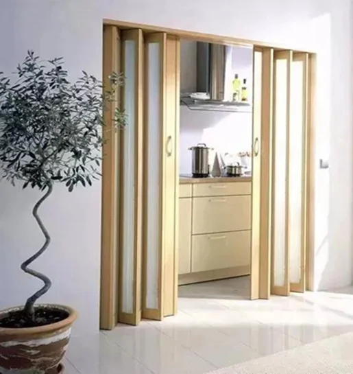 China Factory Manufacture PVC Sliding Doors For Bathrooms Folding Door