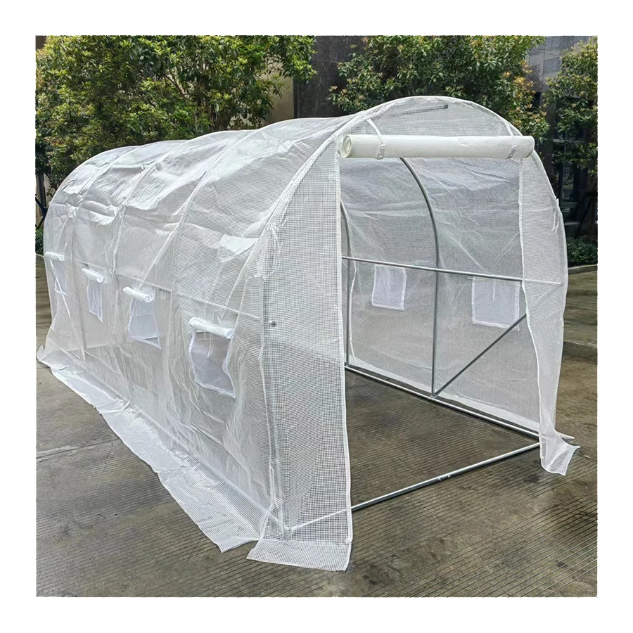 The cheapest nursery small plastic film plant agricultural greenhouse macro tunnel for sale