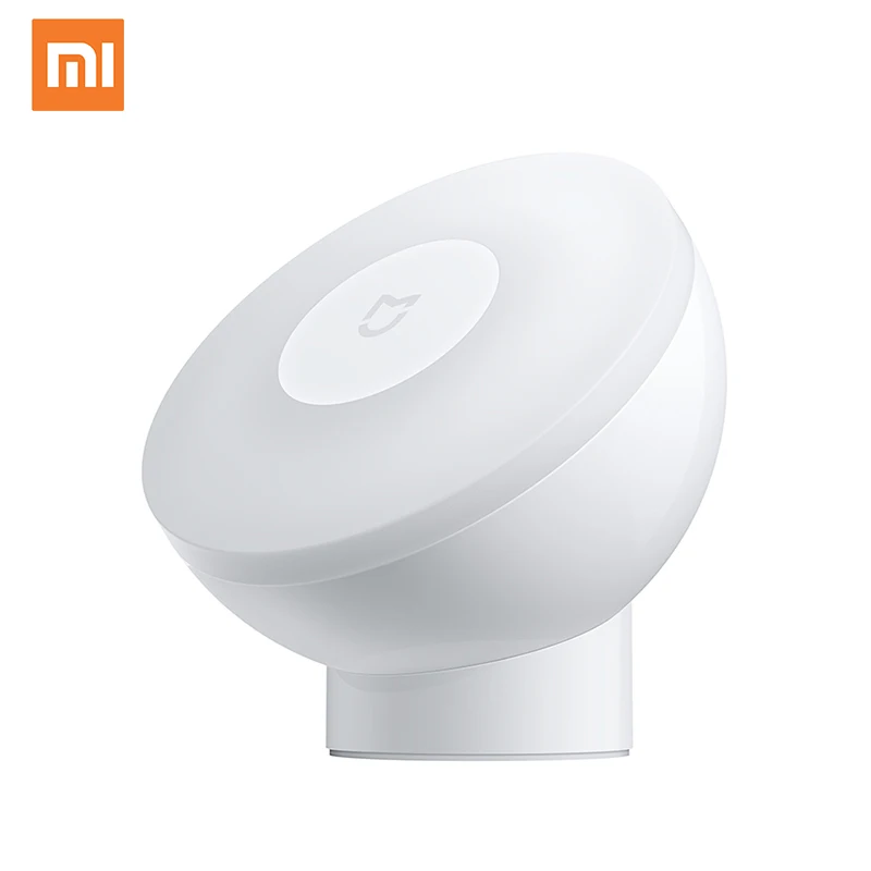 Оригинальный Xiaomi Mijia Ночной свет 2 360 Вращающаяся Регулируемая яркость инфракрасный умный датчик движения Xiaomi ночник 2