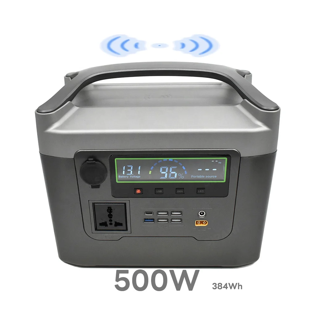 Wholesale 500W Pure Sine Wave Outdoor Camping Lithium Power Generator 384Wh AC Power Supply Bank Solar Portable Power Station