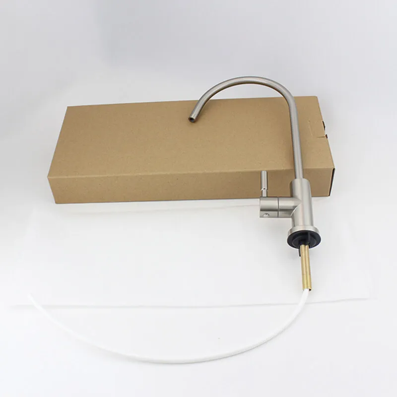 NSF 61 Kitchen Pure Faucet One Way Drinking Faucet for Kitchen Sink Nickel Brushed Filter Water Tap