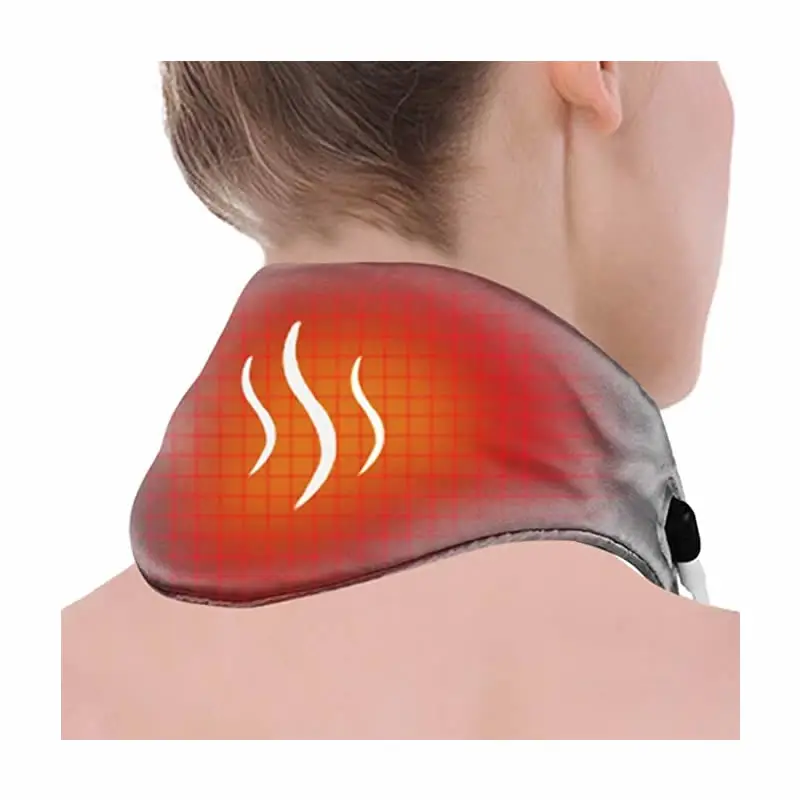 Auto Shut-Off Electric Heating Pad Graphene Film Thermal Neck Brace for Sports Safety and Stiffness Relief