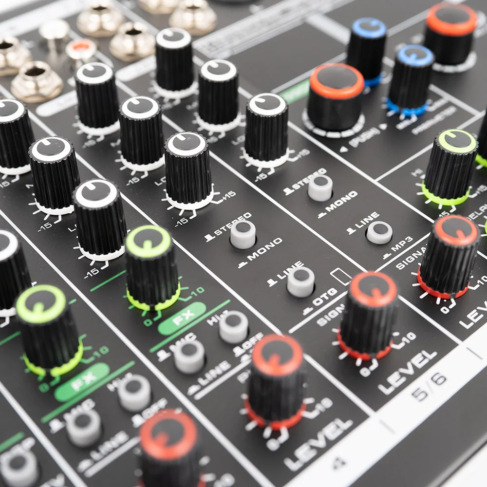 Portable 18000 MAh Battery Powered 8 Channel Dj Controller 99 DSP DJ Mixer USB Digital Sound Amplifier Live Audio Mixer