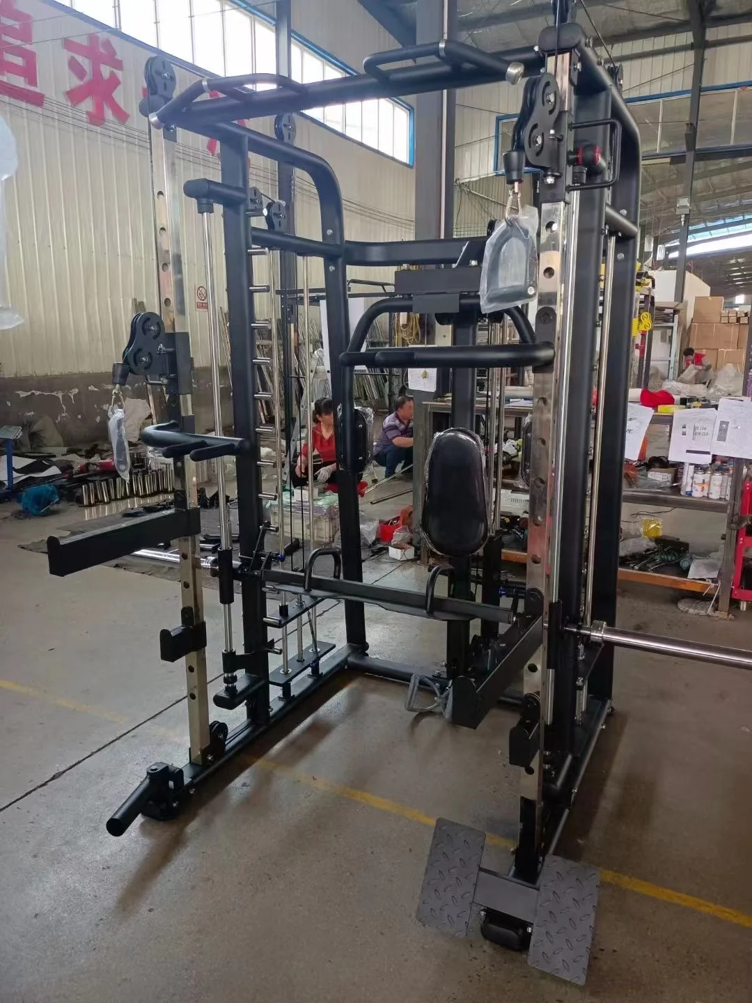 3D Squat rack Power Rack Home Gym Stack Weight Loaded Fitness Equipment Exercise Trainer Machine all in one cable smith machine