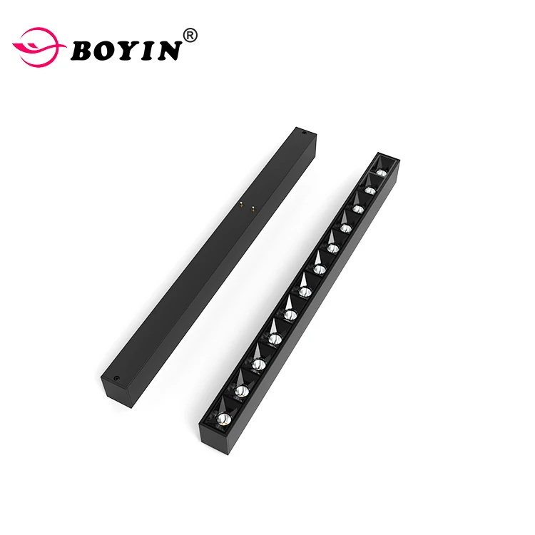 Professional Design Customization Led Suspended Ceiling Recessed Stretch Thin Rail Magnetic Track Light