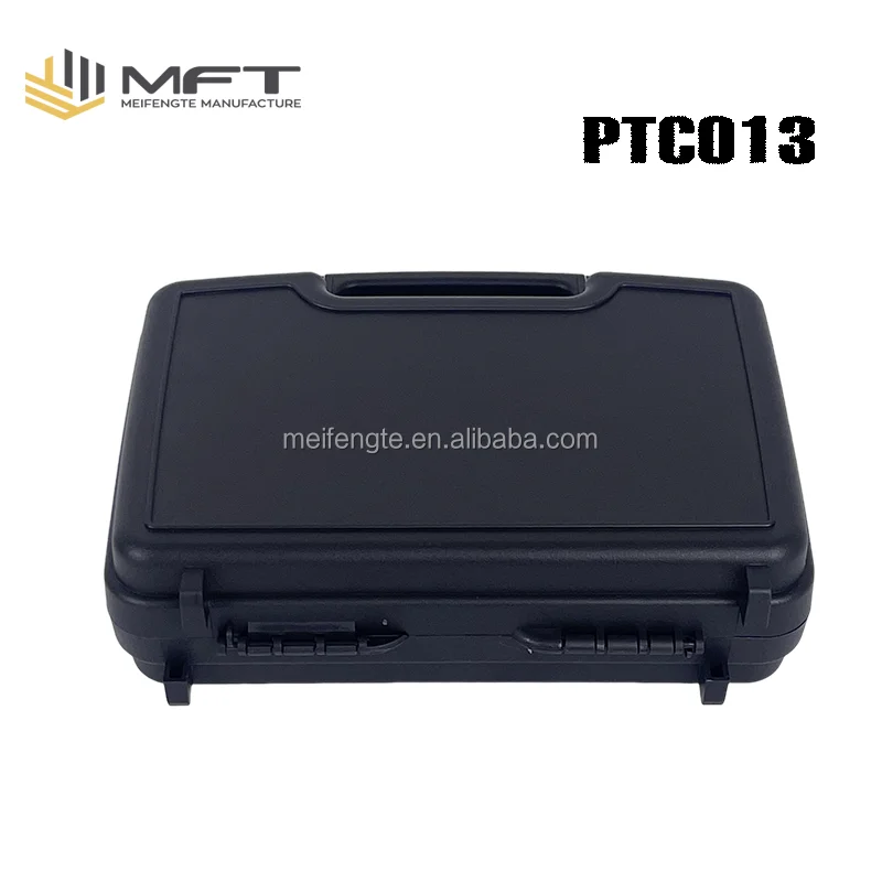 MFT Manufacturing PTC013 Wholesale Molded Hard Black Color Small Plastic Tool Carrying Box Case with Handle for tools kit