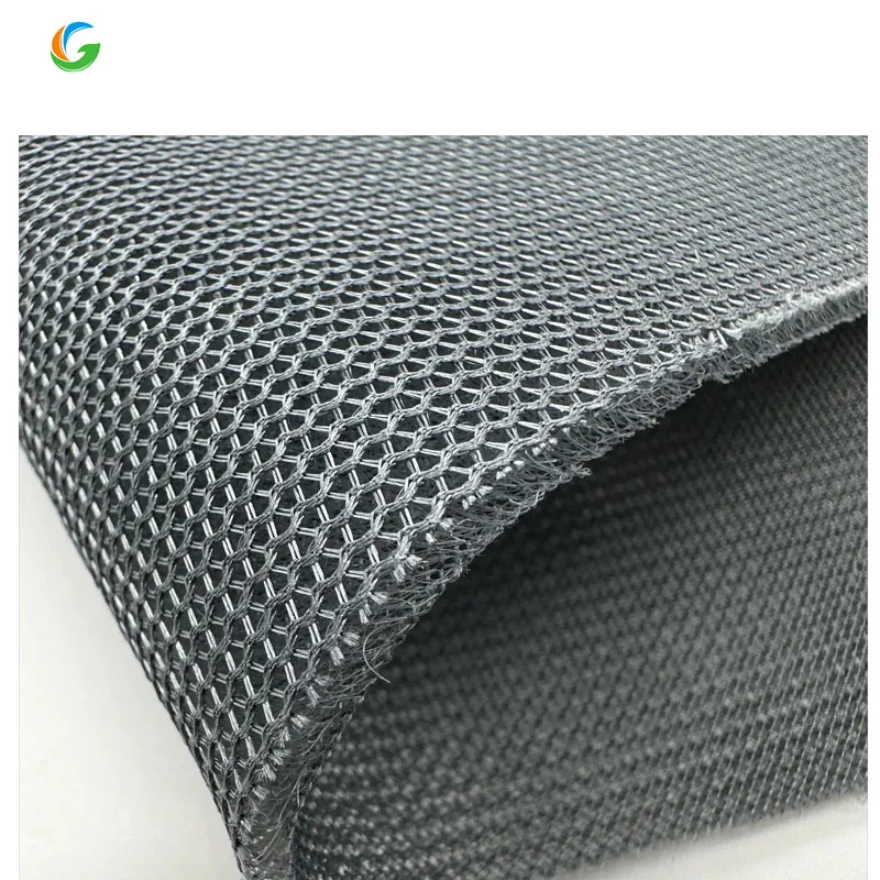Manufacturing Pleated Mesh Fabric Eva Camouflage Mesh Fabric Sustainable Embroidered Polyester 3D Mesh Fabric For shoes