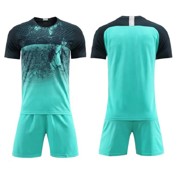 New Design Sublimate Soccer Uniform Set Blank Sport Shirt Custom Breathable Football Jersey Soccer Tracksuit