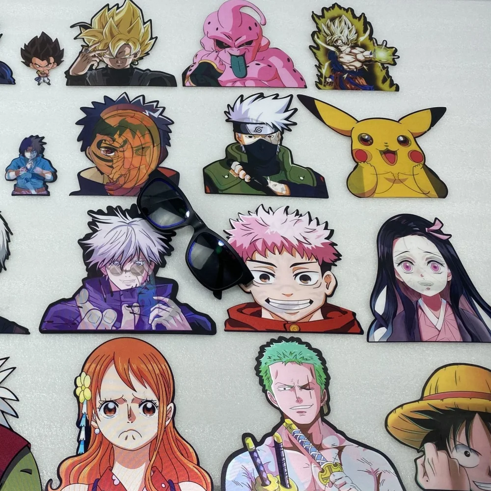 Paran Custom Hologram Waterproof 3d Lenticular Anime Sticker Car Decals 3d Anime Motion Stickers Designs For Car Sticker Window