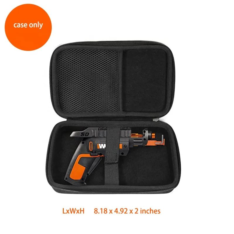Carry Travel Casling Case for WORX WX255L SD Semi-Automatic Power Screw Driver Black Case