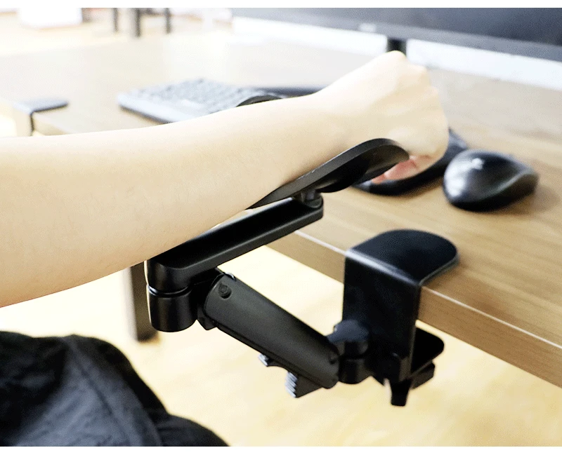 MG desk Armrest Support Table Arm Bracket with Elbow Rest and Mouse Pad Rotatable