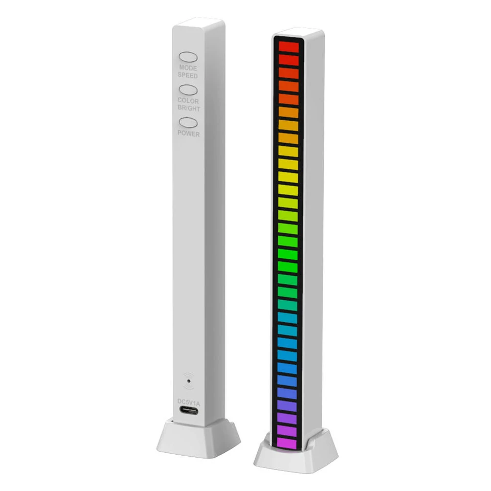 16 32 бит RGB светодиодная подсветка управление звуком звукосниматель ритм Голосовая активация Ритм свет для