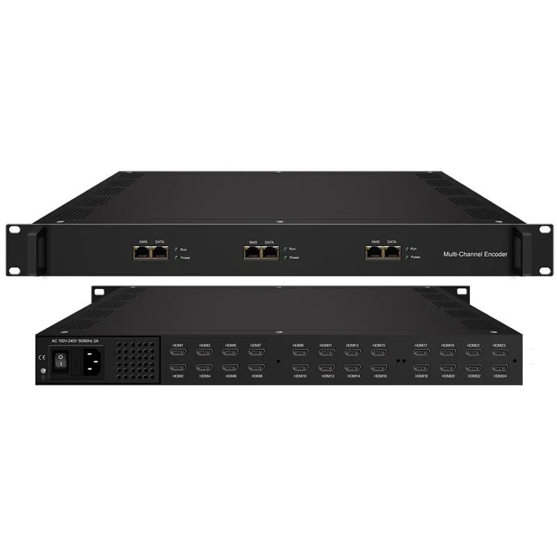 Новая система IP-кодера IPTV MPEG4 AVC/H.264/H265 кодирование видео HD 2/4/8 // 16/24 каналов