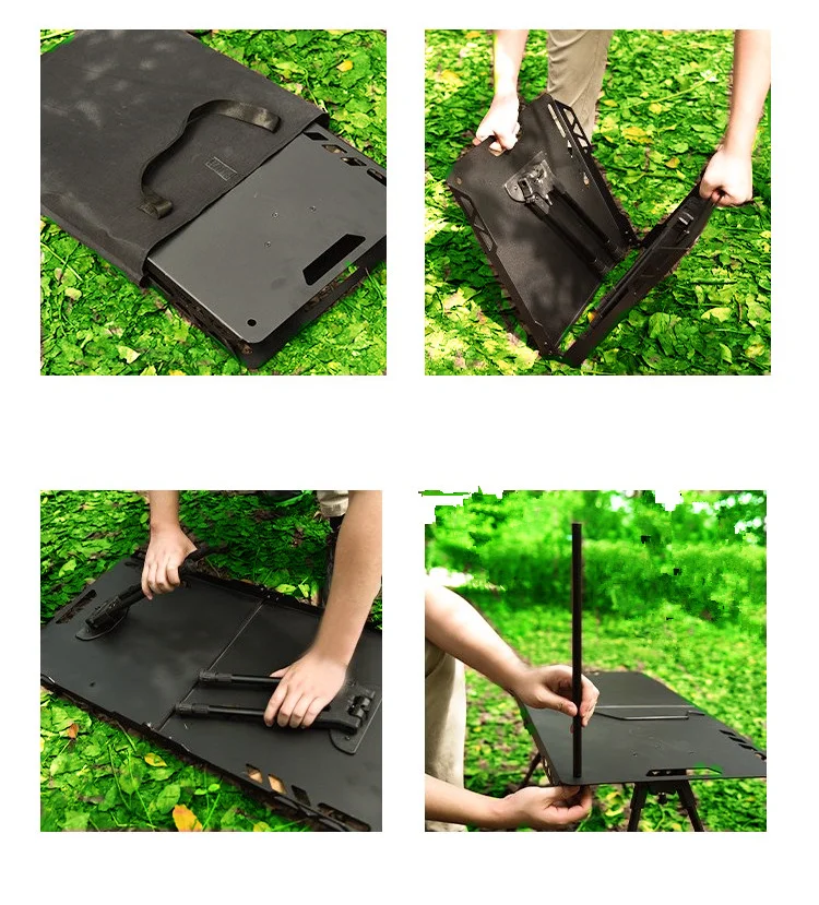 Lightweight aluminum alloy outdoor tactical table IGT camping table multifunctional ultra lightweight portable folding table