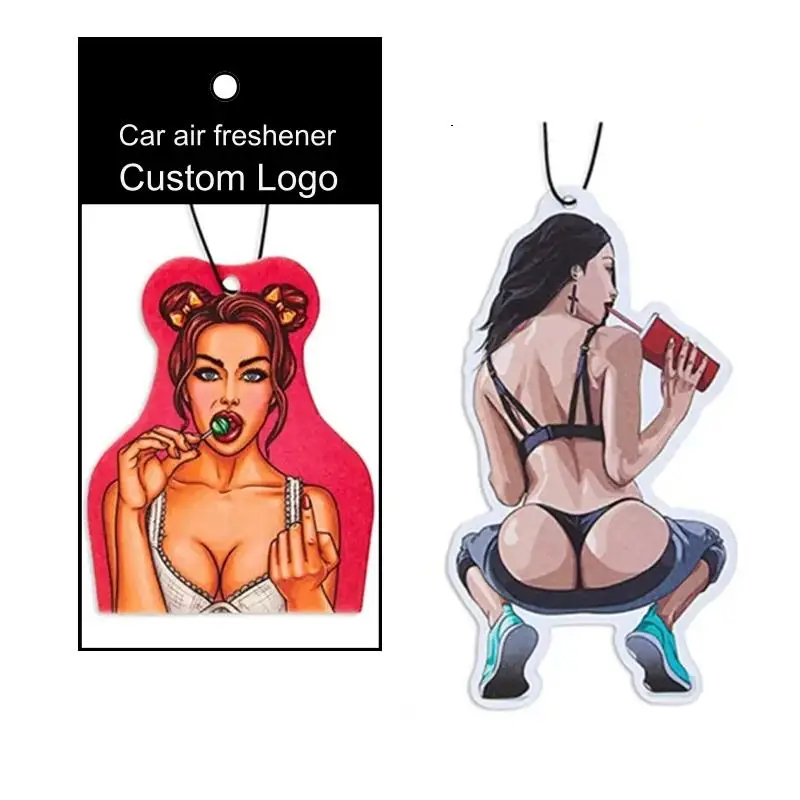 Cheapest Items Custom Logo Perfume Car Parfum Interior Decoration Muti Scents Air Freshener Promotional Gifts