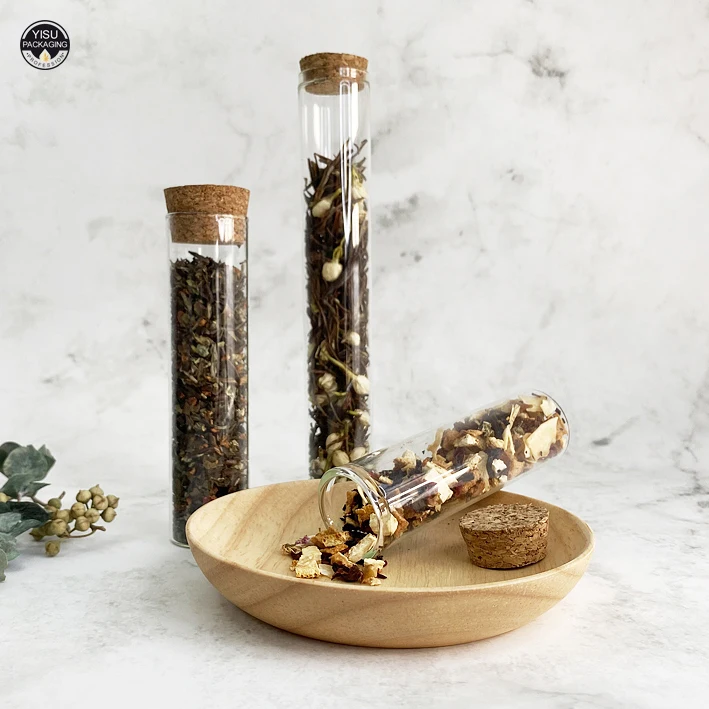 Medical Grade Clear Round Flat Bottom Glass Test Tube Borosilicate Glass 3.3 Test Tubes With Cork Stopper