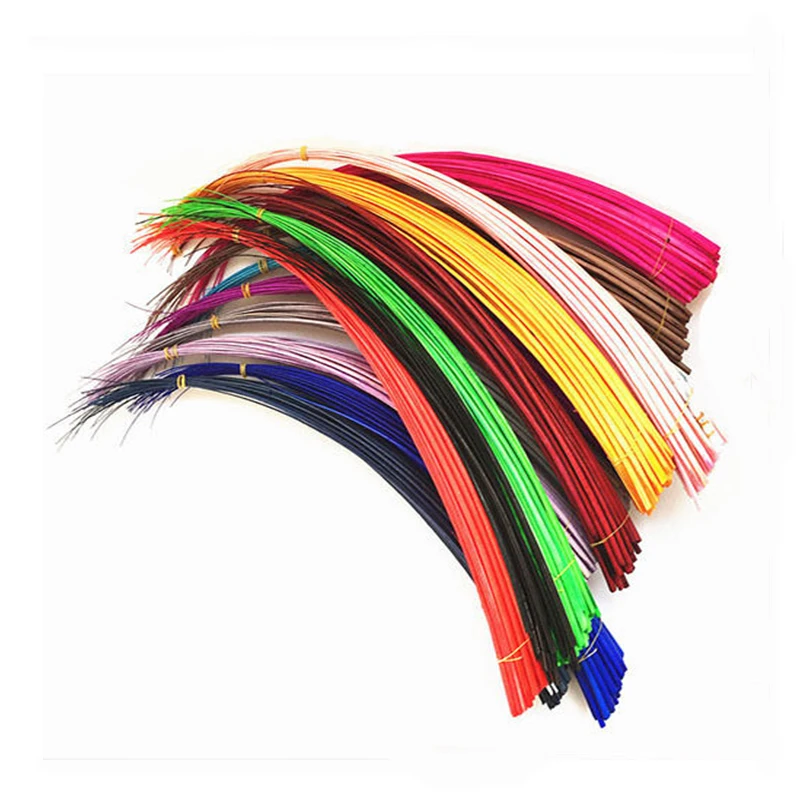 Dyed Color Ostrich Feather Quill Stripped Ostrich Quill Feather for Millinery