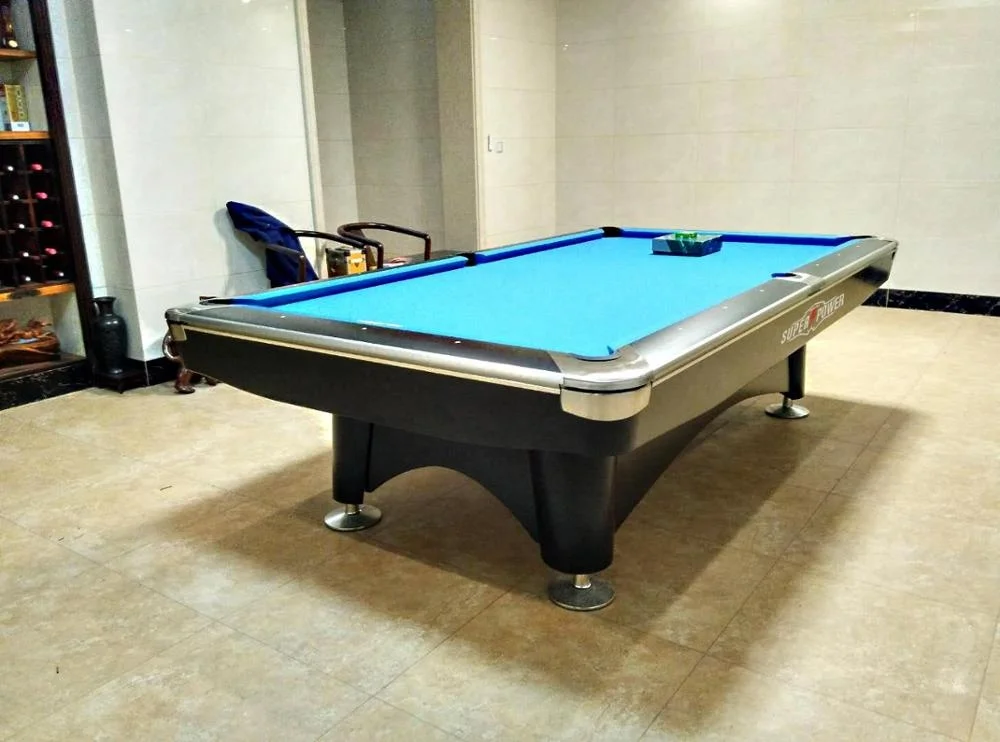 2024 Factory Wholesale superpower 6th Generation slate 9ft american indoor pool table for club use