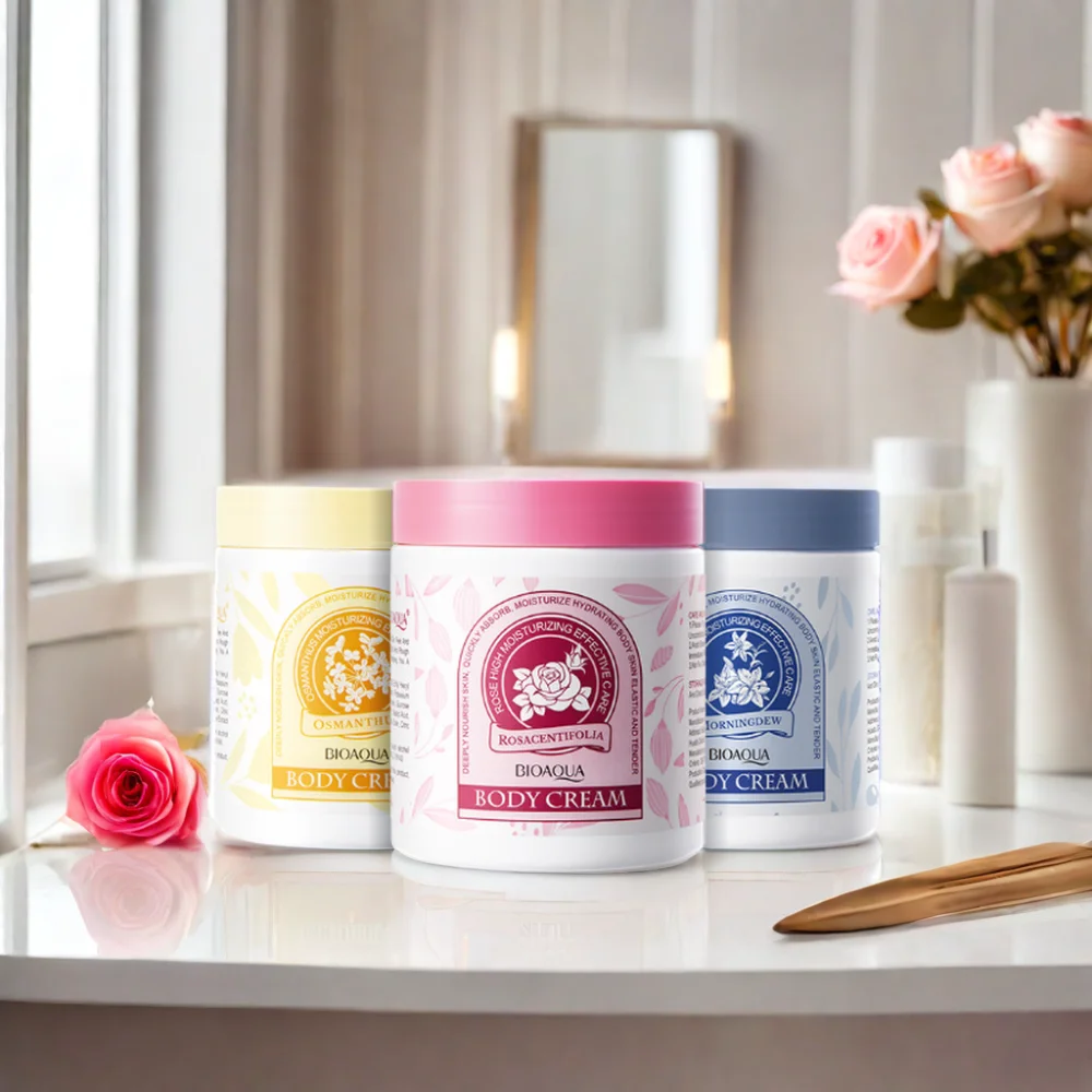 Beauty Products Vegan Flower Body Cream Rose and Osmanthus Moisturizing Lotion for Adult Skin