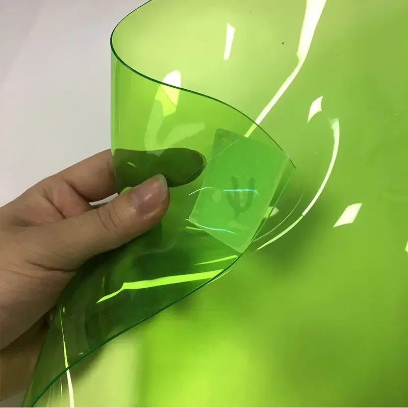 Thickness 0.8mm Plastic Green Film TPU Transparent Film For Packaging or Decoration TPU film