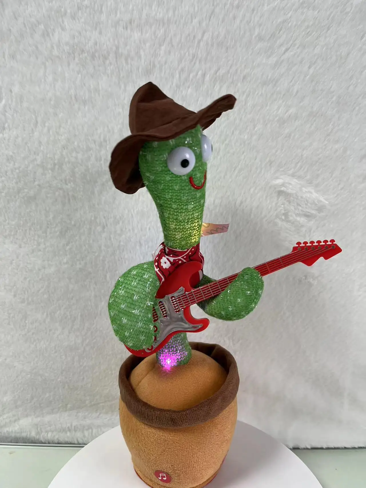 Hot Selling LED Lighted Up Singing Light Recording Swing Dancing Enchanting Cactus Light Music Recording Repeat Cactus Toy