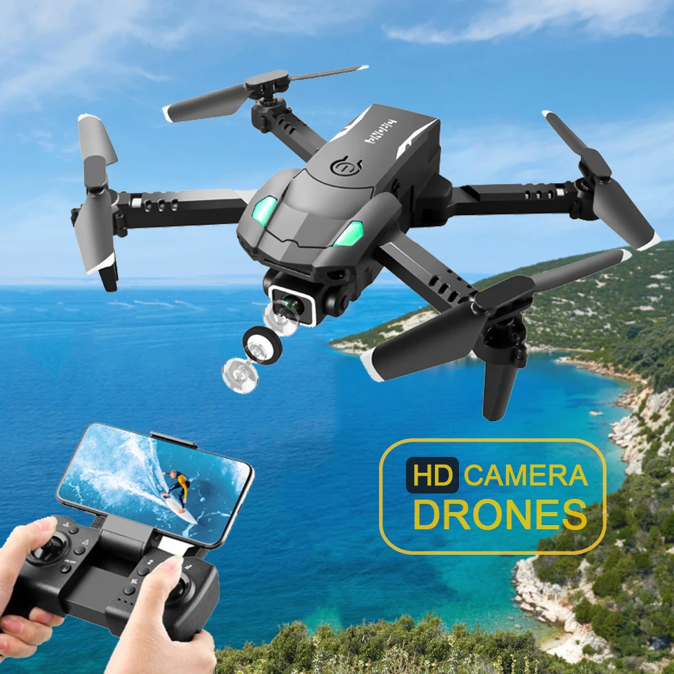 Drone Portable S128 4k/8k Quadcopter Dual Camera Obstacle Avoidance Optical Flow Wifi Rc Mini Flights Helicopter Drones