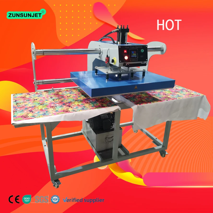 automatic best sublimation print 220v hydraulic press machine double press station 100cm 120cm for t-shirt print