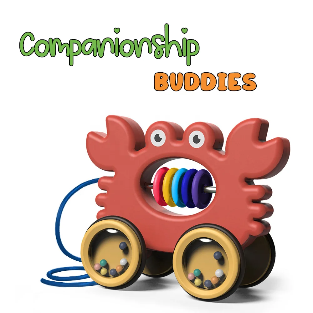 2024 New First Step Pull Toy for Walking infants and Toddlers, Attractive Design cute Educational Toys