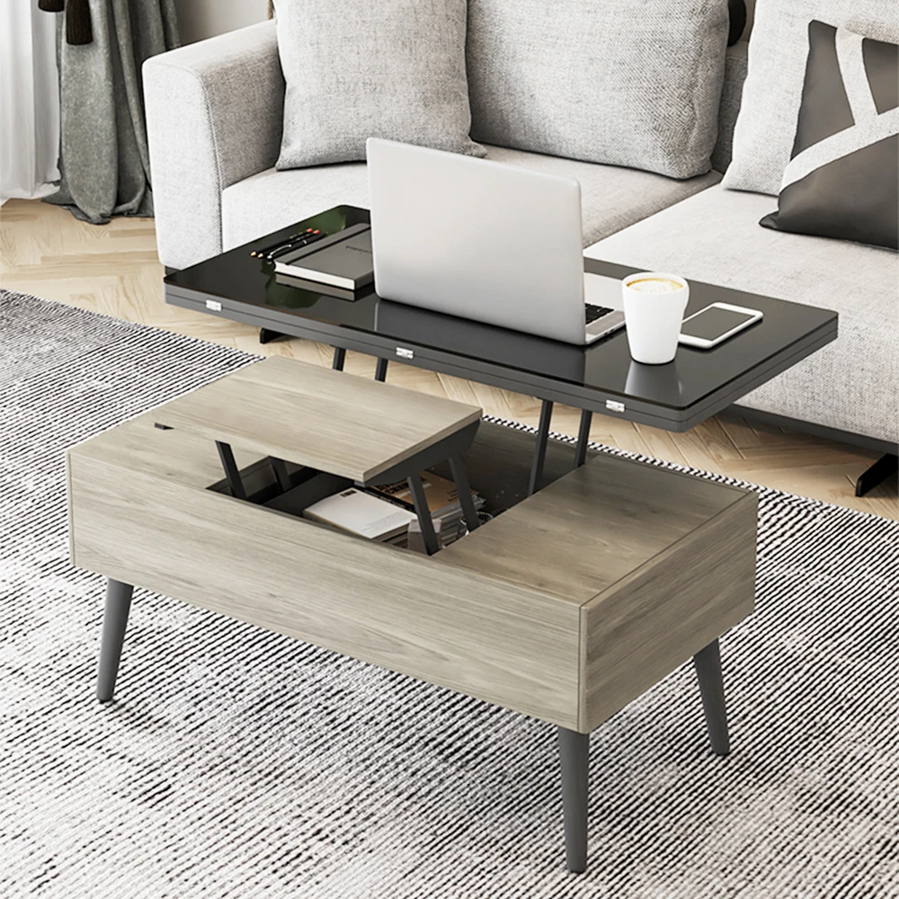 Wholesale Price Living Room Furniture Centro Center Modern Foldable Lift Up Coffee Table