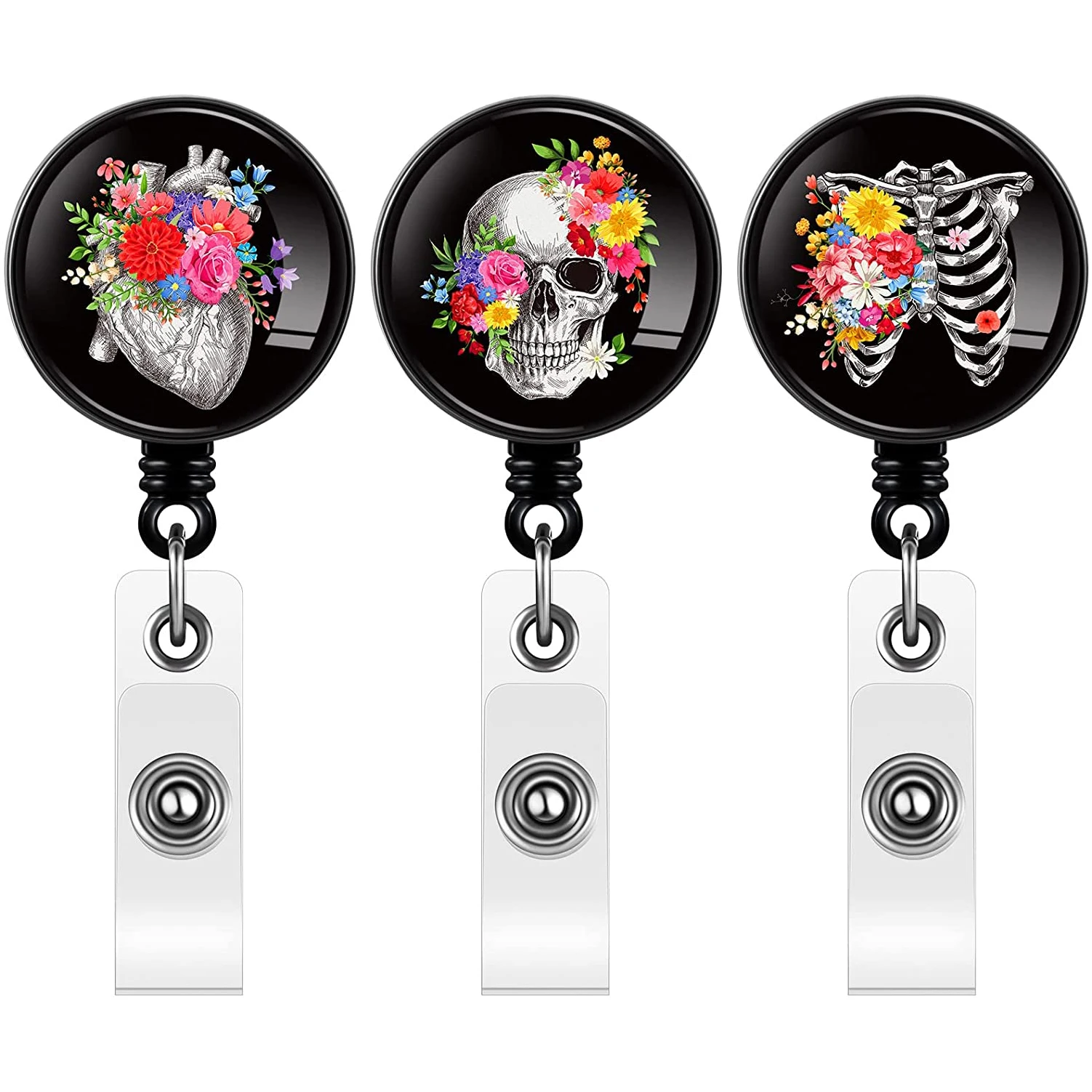 Оптовая продажа с фабрики персонализированный выдвижной медсестринский пластиковый держатель для удостоверения личности аксессуары катушка