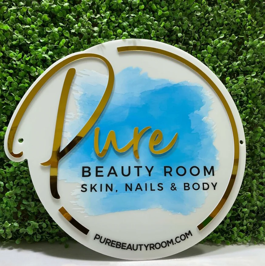 Led Sign Board Logo Signboard Wall Signs Custom 3D Light up Letters Signs Circle Name Plate Business High Quality Acrylic 50000