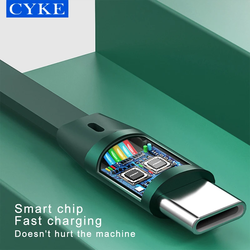  CYKE 2021 Новый 3 в 1 кабель Micro Usb 120 см выдвижной для передачи данных Type-c 3a быстрой зарядки Пользовательский