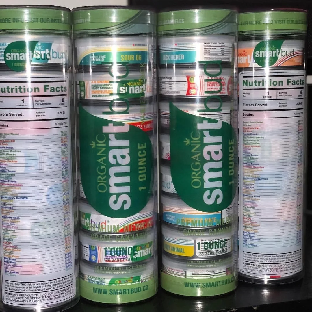 
Best Seller Metal Tin Cans with Smart Bud Can label Stickers and Clear Pipe Tubes 