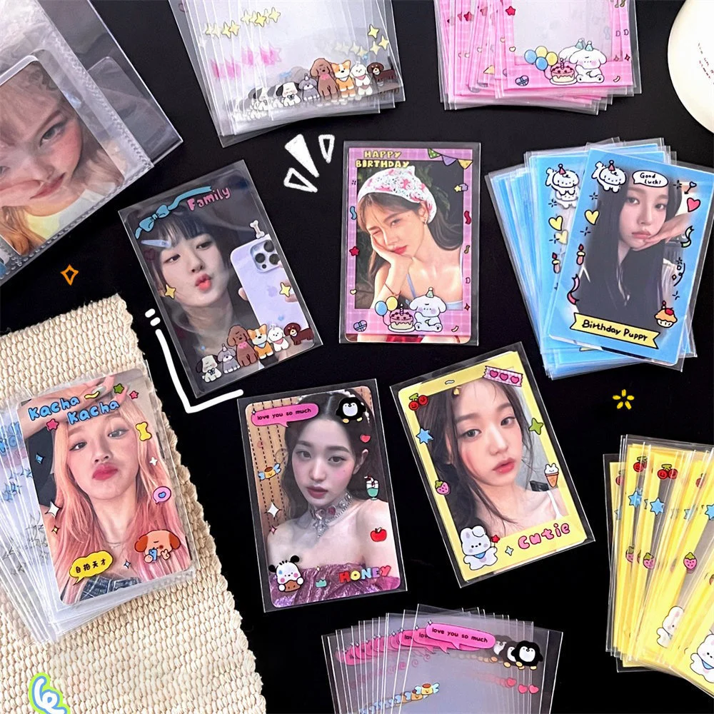 New Custom Design PP Cute Cartoon Card Holder Kpop Photocard Card Holder Stars Photo Collect Card Holders