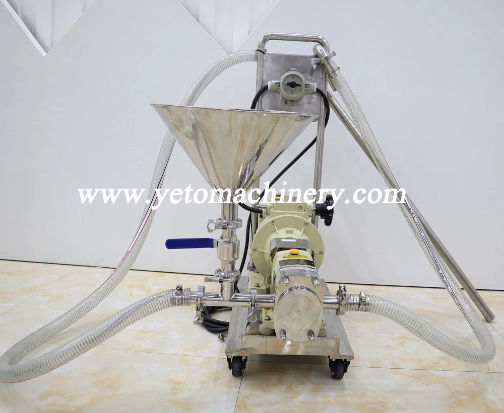 YETO stainless steel sanitary rotary lobe pump rotor vane pump for high viscosity cosmetic cream lotion