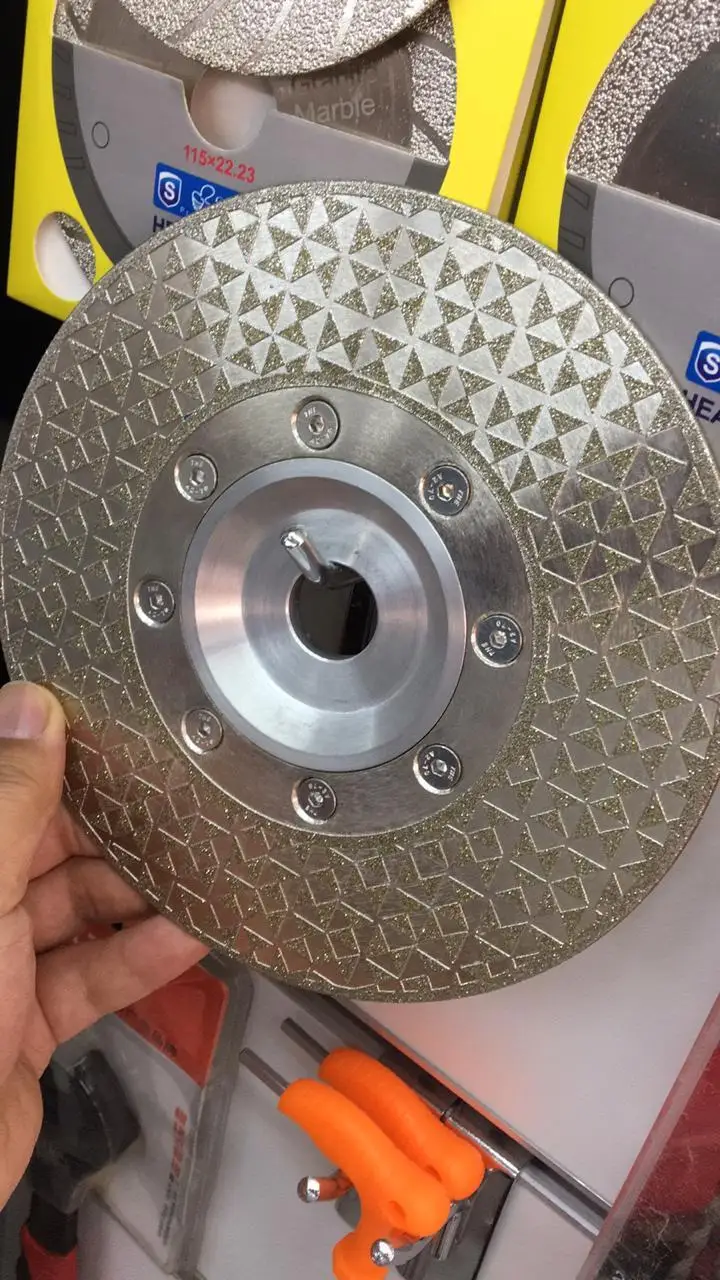 Hizar HDES1 125mm M14 thread Double Sided Electroplated Diamond Granite Saw Blade Cutting Tools Grinding Tool